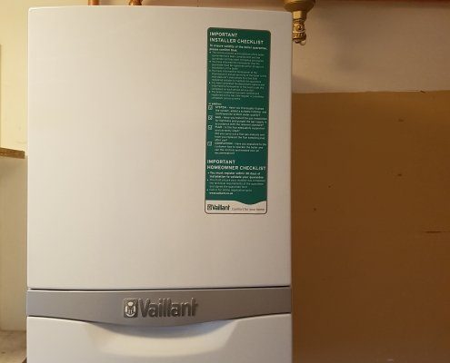 Vaillant system replacement boiler installed